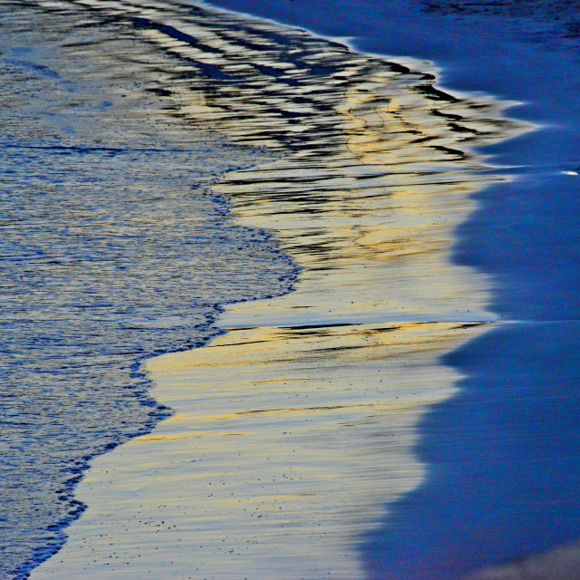 "light waves washing the beach" by Amit Mendelsohn - $48.79 "light waves washing the beach" stock image