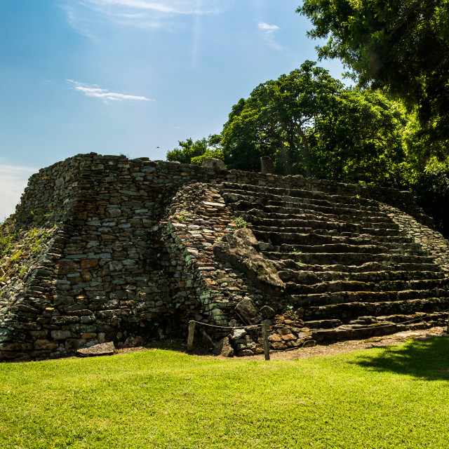 "Building in Quiahuiztlán Archaeological Zone IV" stock image