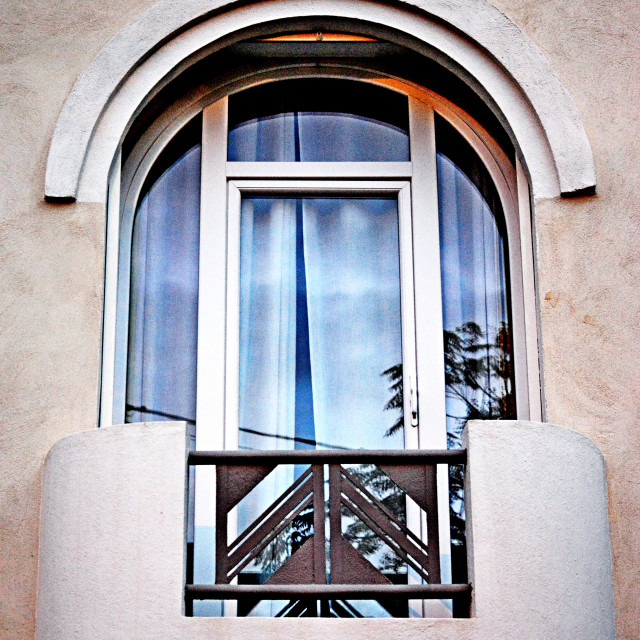"A window and a little balcony" by Amit Mendelsohn - £50.00 "A window and a little balcony" stock image