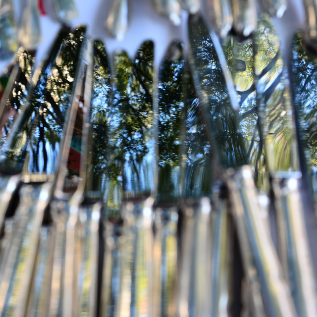 "Trees on a silverware" by Amit Mendelsohn - £50.00 "Trees on a silverware" stock image