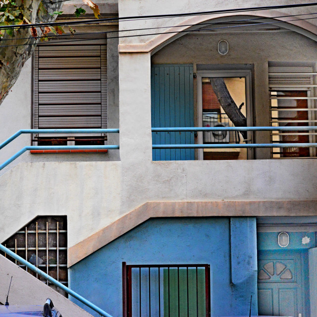 "A house and its façade" by Amit Mendelsohn - $49.80 "A house and its façade" stock image