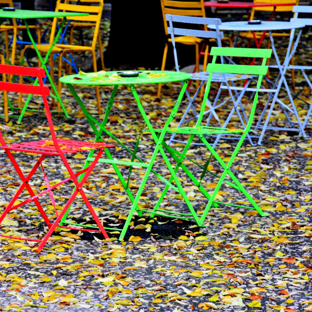 "Colourful café" by Amit Mendelsohn - $49.42 "Colourful café" stock image