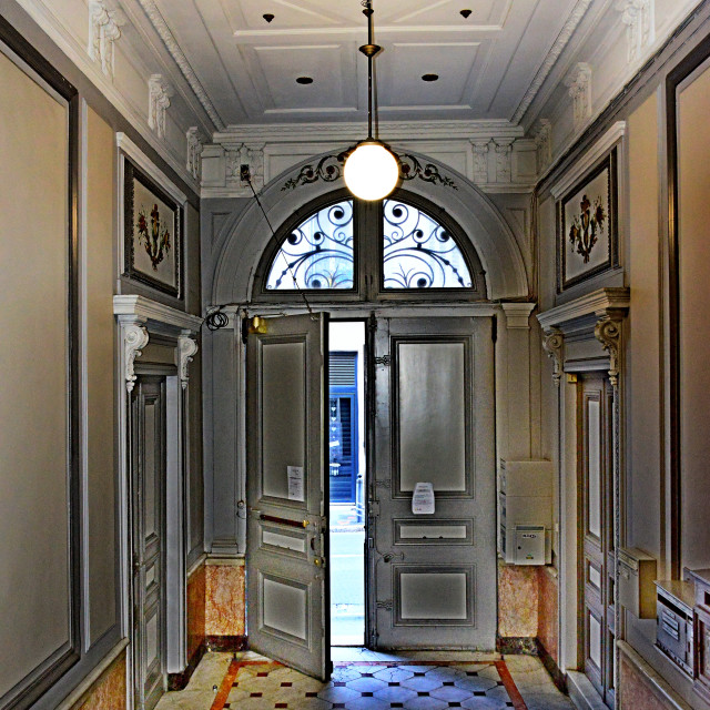 "A gray entrance" by Amit Mendelsohn - $49.42 "A gray entrance" stock image