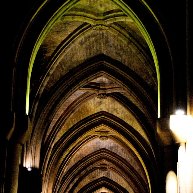 "A corridor of arcs in the church" by Amit Mendelsohn - $49.42 "A corridor of arcs in the church" stock image