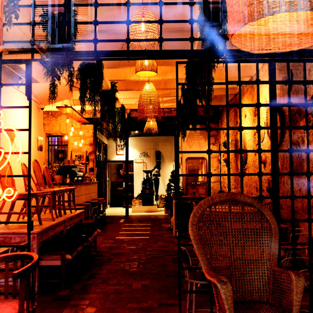 "A restaurant" by Amit Mendelsohn - $49.42 "A restaurant" stock image