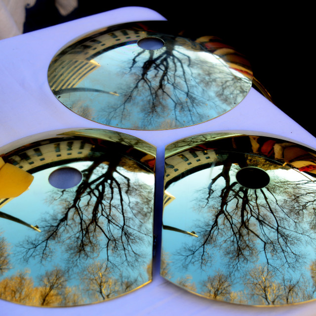 "Reflecting disks" by Amit Mendelsohn - $49.42 "Reflecting disks" stock image