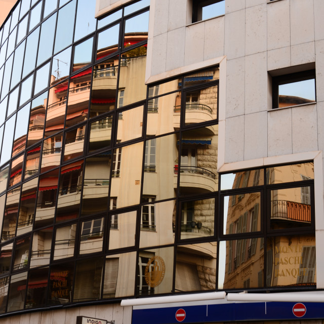 "Reflecting architecture" by Amit Mendelsohn - £50.00 "Reflecting architecture" stock image
