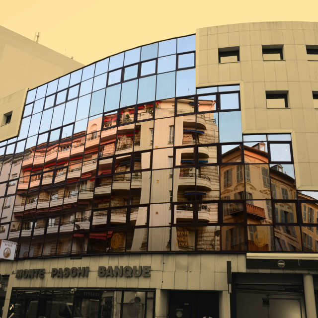 "Reflecting architecture" by Amit Mendelsohn - £50.00 "Reflecting architecture" stock image