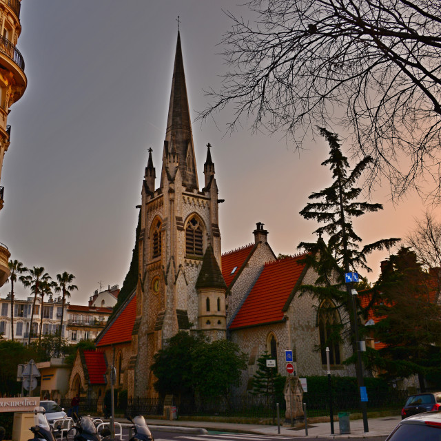 "The American church - Nice" by Amit Mendelsohn - £50.00 "The American church - Nice" stock image