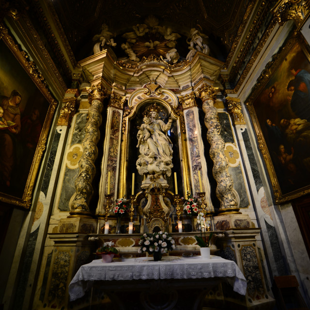 "A chapel in Nice cathedral" by Amit Mendelsohn - £50.00 "A chapel in Nice cathedral" stock image