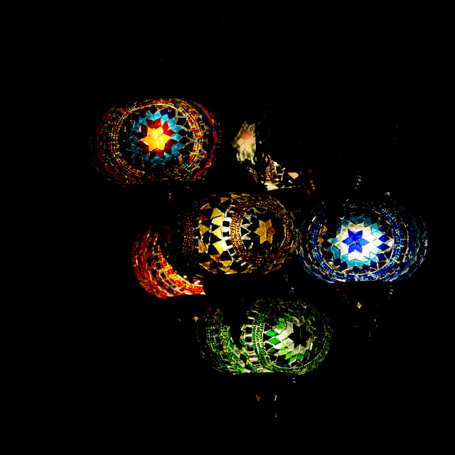"coloured light in the darkness" by Amit Mendelsohn - £50.00 "coloured light in the darkness" stock image
