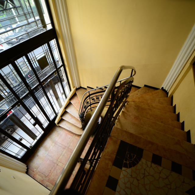 "An art deco entrance" by Amit Mendelsohn - £50.00 "An art deco entrance" stock image