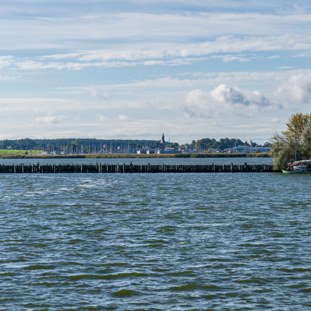"The harbour in Peenemuende, Mecklenburg-Western Pomerania, Germany" stock image