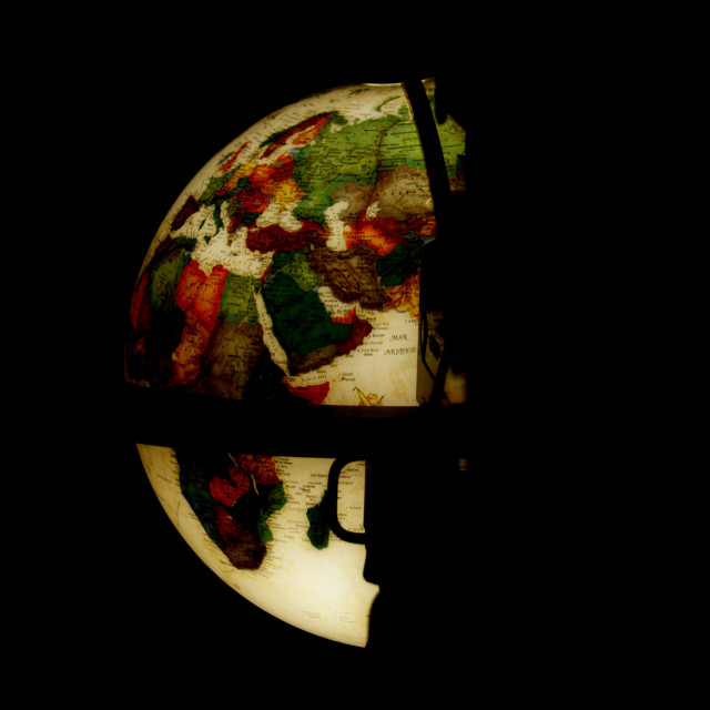 "Half a globe" by Amit Mendelsohn - £50.00 "Half a globe" stock image