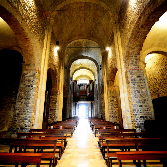 "The cathedral of Ventimiglia, italy" by Amit Mendelsohn - £50.00 "The cathedral of Ventimiglia, italy" stock image