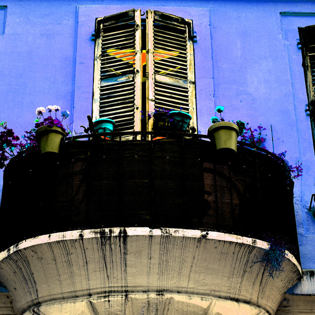 "3 windows and a balcony" by Amit Mendelsohn - £50.00 "3 windows and a balcony" stock image