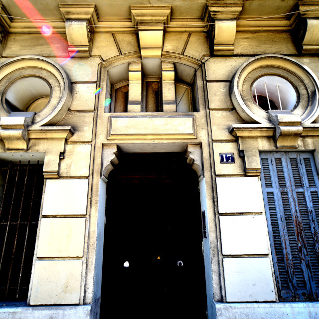 "An entrance door to a building" by Amit Mendelsohn - £50.00 "An entrance door to a building" stock image
