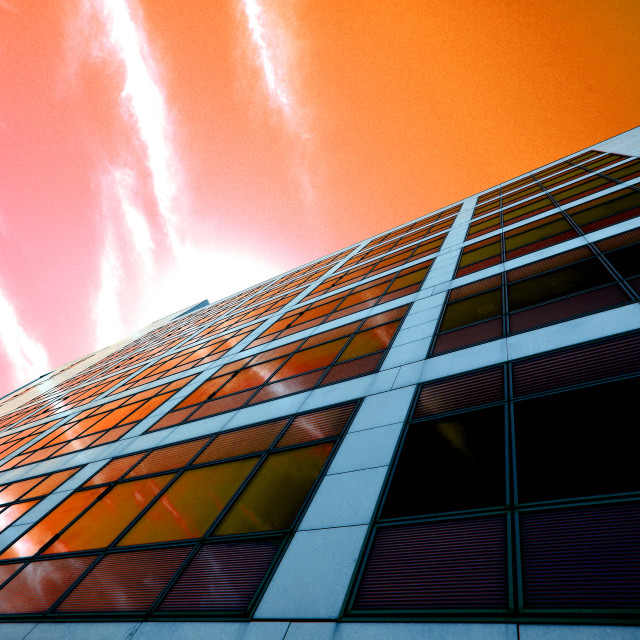 "a building manipulated" by Amit Mendelsohn - £50.00 "a building manipulated" stock image