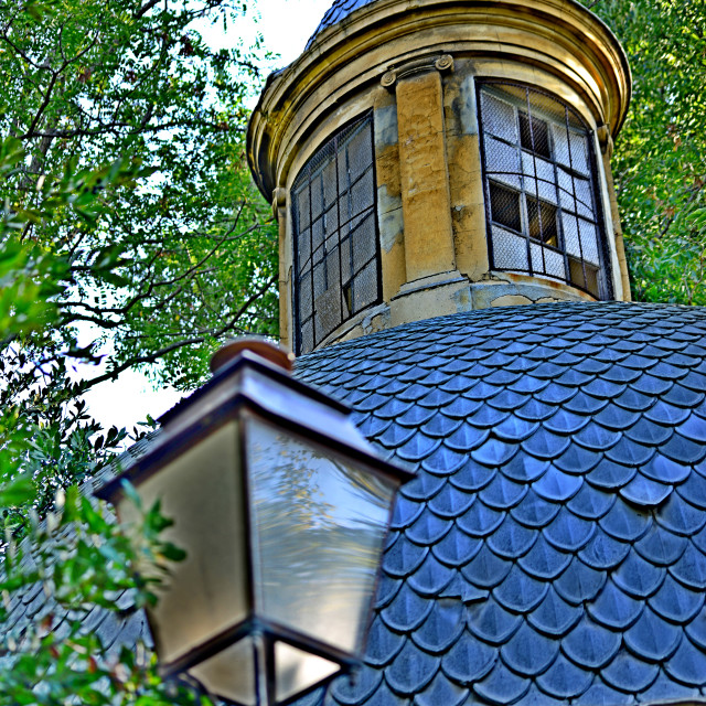 "the chapel in Magalone garden" by Amit Mendelsohn - $49.80 "the chapel in Magalone garden" stock image