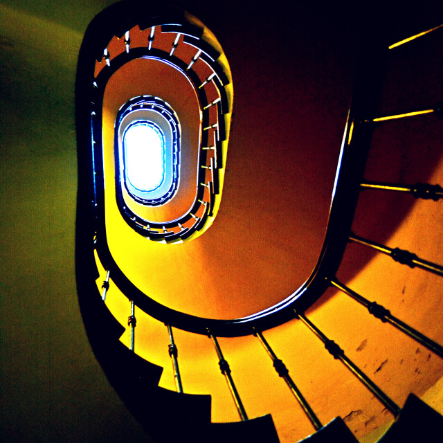 "Spiral steps up" by Amit Mendelsohn - £50.00 "Spiral steps up" stock image