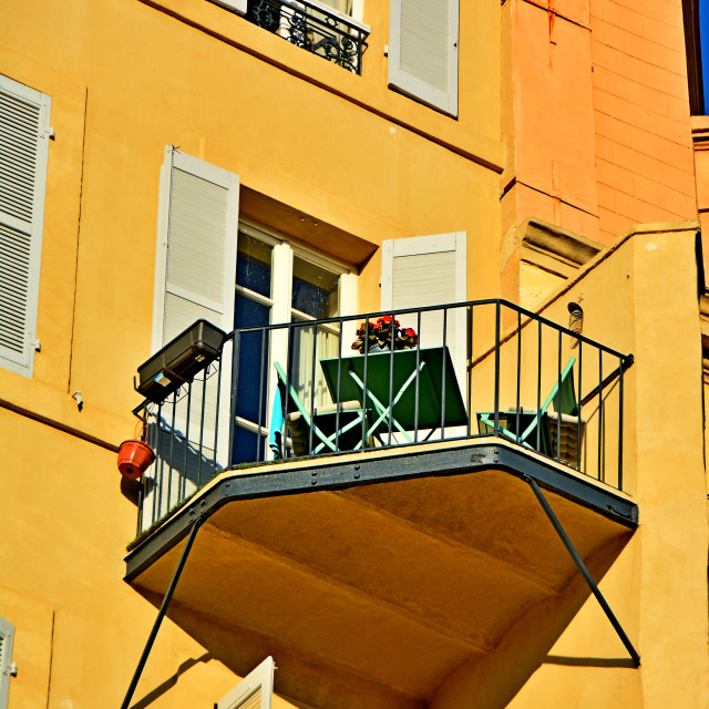 "A little balcony for coffee" by Amit Mendelsohn - $50.52 "A little balcony for coffee" stock image