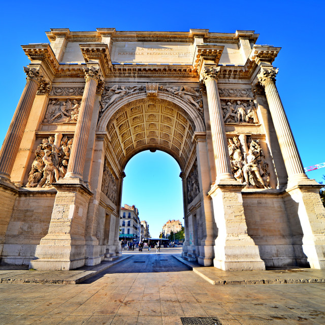 "The arc of triumph - Marseille" by Amit Mendelsohn - $50.52 "The arc of triumph - Marseille" stock image
