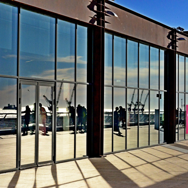"Reflection of the port" by Amit Mendelsohn - $50.52 "Reflection of the port" stock image