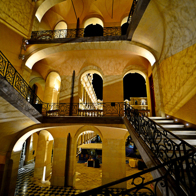 "Intercontinental, Marseille staircase" by Amit Mendelsohn - $50.52 "Intercontinental, Marseille staircase" stock image