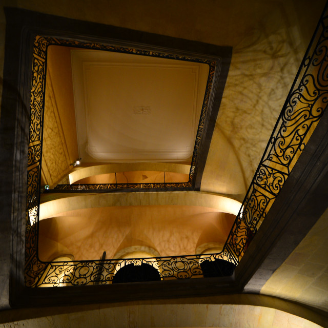 "Intercontinental, Marseille staircase" by Amit Mendelsohn - $50.52 "Intercontinental, Marseille staircase" stock image