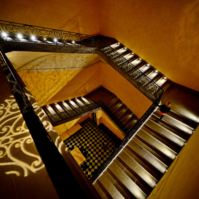 "Intercontinental, Marseille staircase" by Amit Mendelsohn - $50.52 "Intercontinental, Marseille staircase" stock image