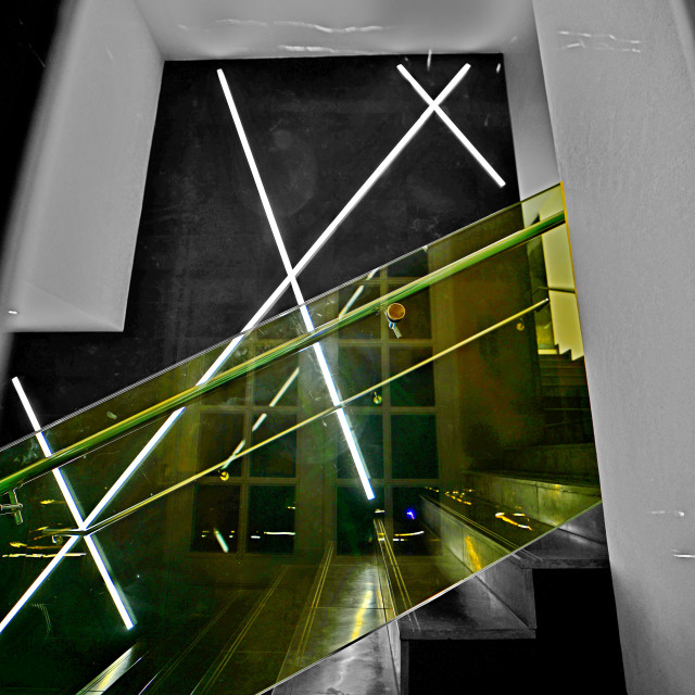 "lights and steps" by Amit Mendelsohn - £50.00 "lights and steps" stock image