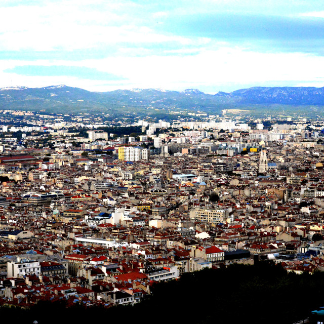 "A view over Marseille from above" by Amit Mendelsohn - £50.00 "A view over Marseille from above" stock image