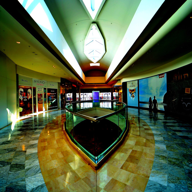 "Shopping center exit" by Amit Mendelsohn - £50.00 "Shopping center exit" stock image
