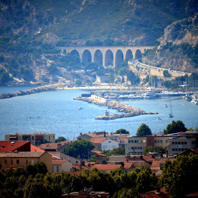 "A view to L'estaque" by Amit Mendelsohn - £50.00 "A view to L'estaque" stock image