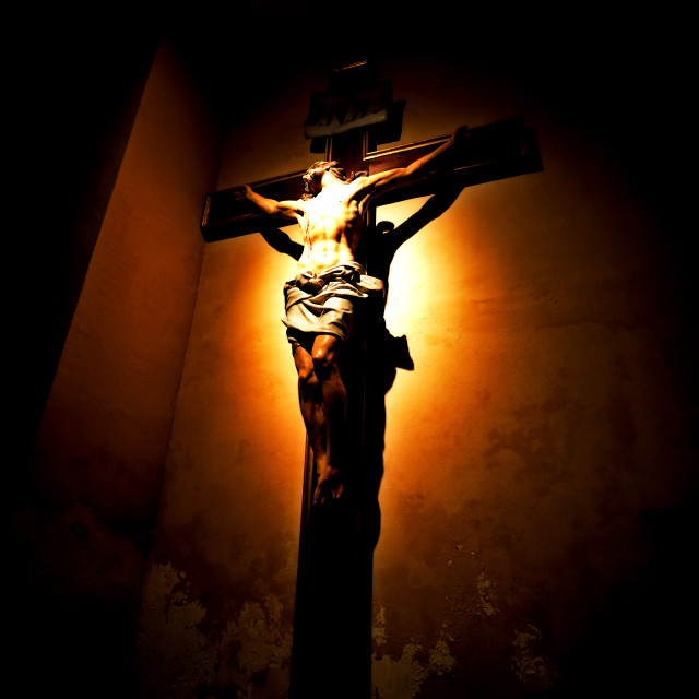 "Jesus on the wall" by Amit Mendelsohn - £50.00 "Jesus on the wall" stock image