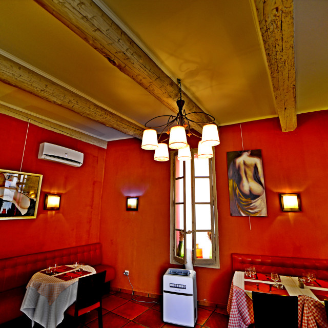 "A restaurant, Aix en Provence" by Amit Mendelsohn - £50.00 "A restaurant, Aix en Provence" stock image