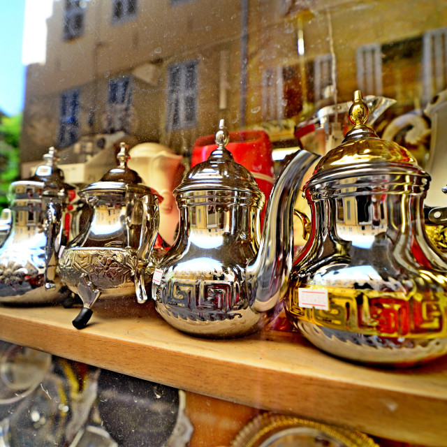"Tea pots" by Amit Mendelsohn - £50.00 "Tea pots" stock image