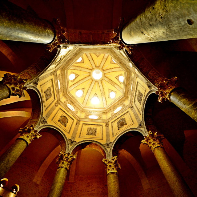 "A dome in the cathedral of Aix" by Amit Mendelsohn - £50.00 "A dome in the cathedral of Aix" stock image