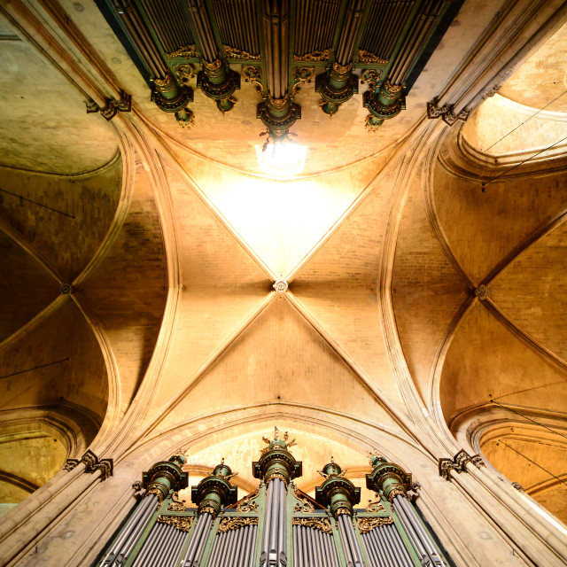 "The ceiling of the cathedral in Aix" by Amit Mendelsohn - £50.00 "The ceiling of the cathedral in Aix" stock image