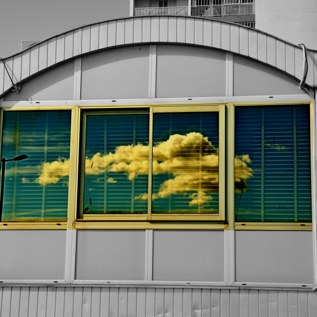 "A cloud reflecting" by Amit Mendelsohn - £50.00 "A cloud reflecting" stock image