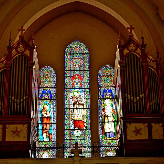 "A church and its organ" by Amit Mendelsohn - £50.00 "A church and its organ" stock image