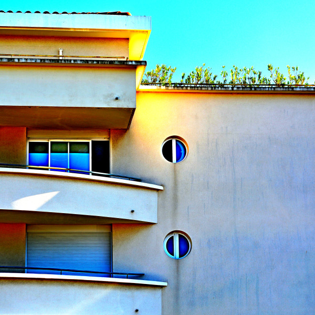 "Bauhaus building" by Amit Mendelsohn - £50.00 "Bauhaus building" stock image
