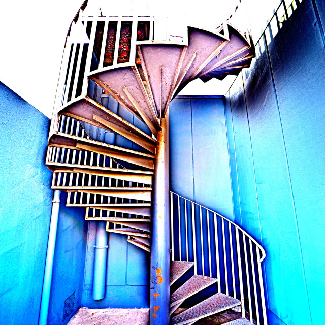 "A spiral staircase" by Amit Mendelsohn - £50.00 "A spiral staircase" stock image