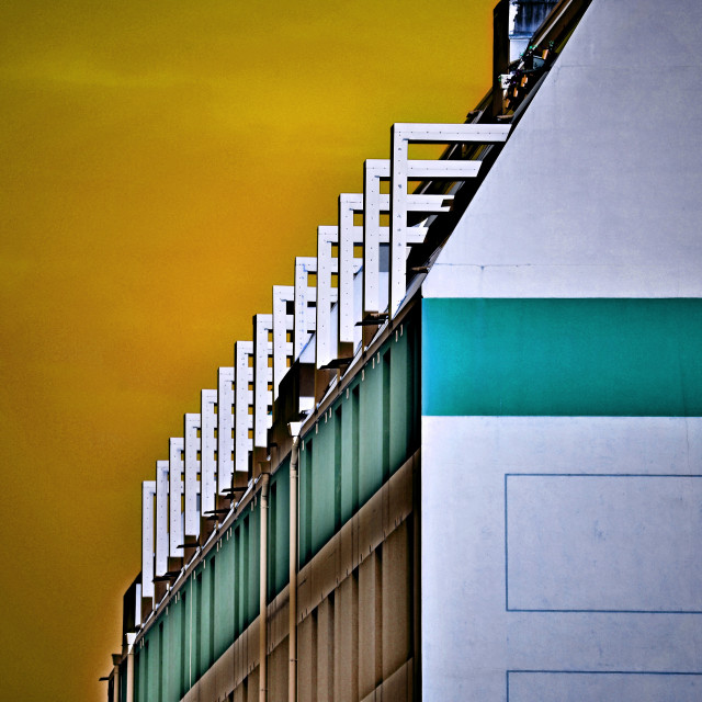 "Rooftop of another building" by Amit Mendelsohn - £50.00 "Rooftop of another building" stock image