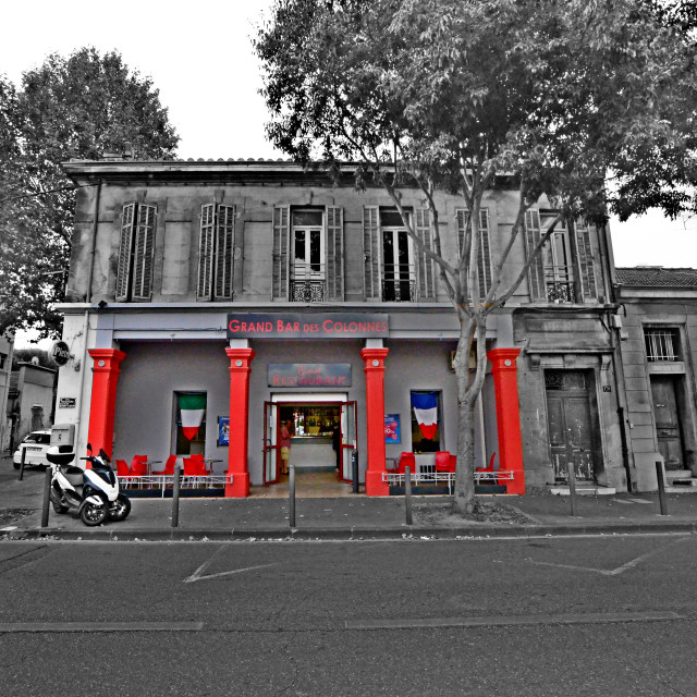 "A bar in the city" by Amit Mendelsohn - £50.00 "A bar in the city" stock image