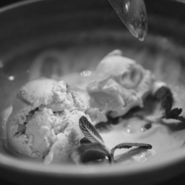 "Ice Cream in a Bowl" stock image