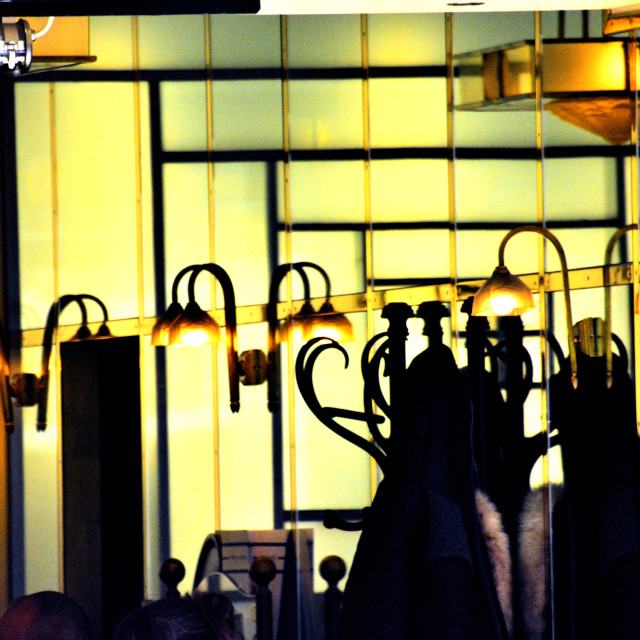 "lights ans silhouette" by Amit Mendelsohn - £50.00 "lights ans silhouette" stock image