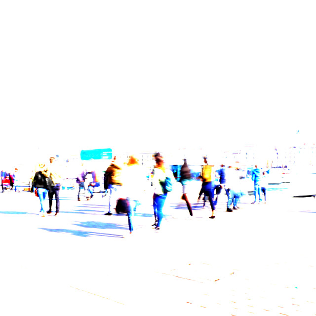 "people on the rush" by Amit Mendelsohn - £50.00 "people on the rush" stock image