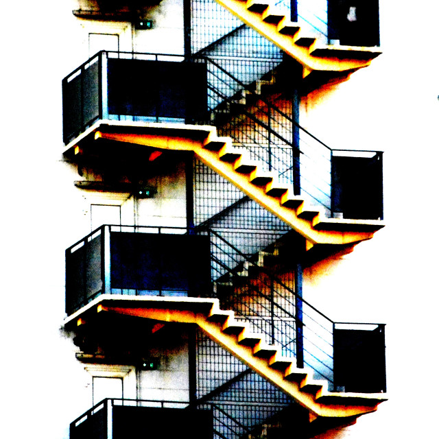 "Steps construction" by Amit Mendelsohn - £50.00 "Steps construction" stock image