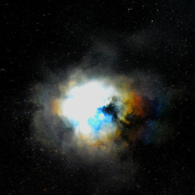 "Nebula in the water" by Amit Mendelsohn - £50.00 "Nebula in the water" stock image